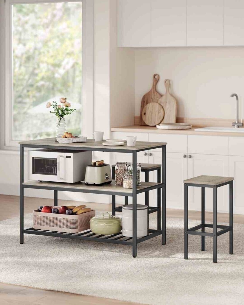 Virtuvės įrankių stalas, 60x120x90 cm kaina ir informacija | Virtuvės įrankiai | pigu.lt