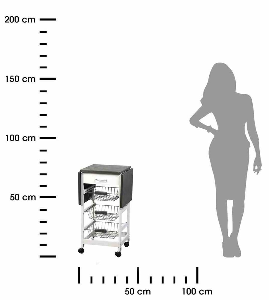 Virtuvės vežimėlis, 1 vnt. kaina ir informacija | Virtuvės įrankiai | pigu.lt