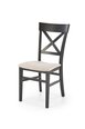 2-jų kėdžių komplektas Tutti, juodas/smėlio spalvos