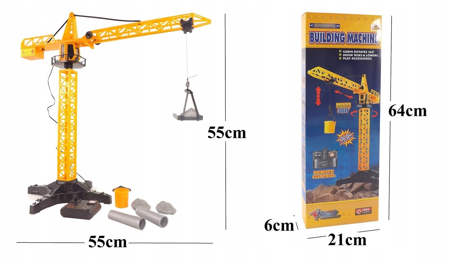 Nuotoliniu būdu valdomas statybinis kranas Luxma 1562 kaina ir informacija | Žaislai berniukams | pigu.lt
