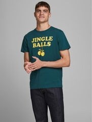 Jack & Jones мужская футболка 12233999*01, оливковый 5715424107758 цена и информация | Мужские футболки | pigu.lt
