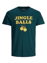 Jack & Jones marškinėliai vyrams, žali kaina ir informacija | Vyriški marškinėliai | pigu.lt
