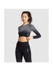 Gymshark sportiniai marškinėliai moterims GLCT4121, pilki цена и информация | Спортивная одежда женская | pigu.lt