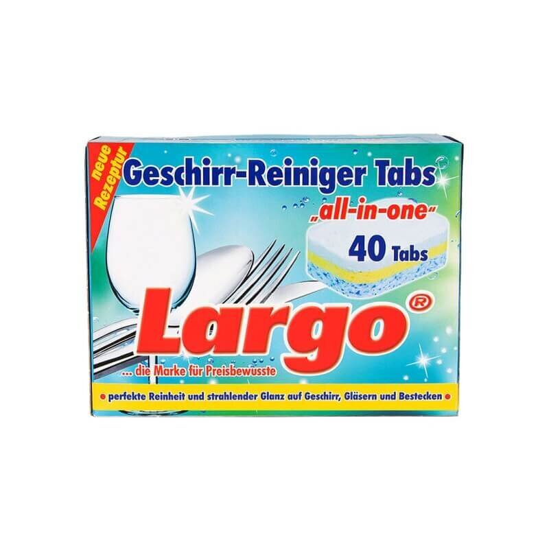 Largo All-in-one indaplovių tabletės, 40 vnt kaina ir informacija | Indų plovimo priemonės | pigu.lt