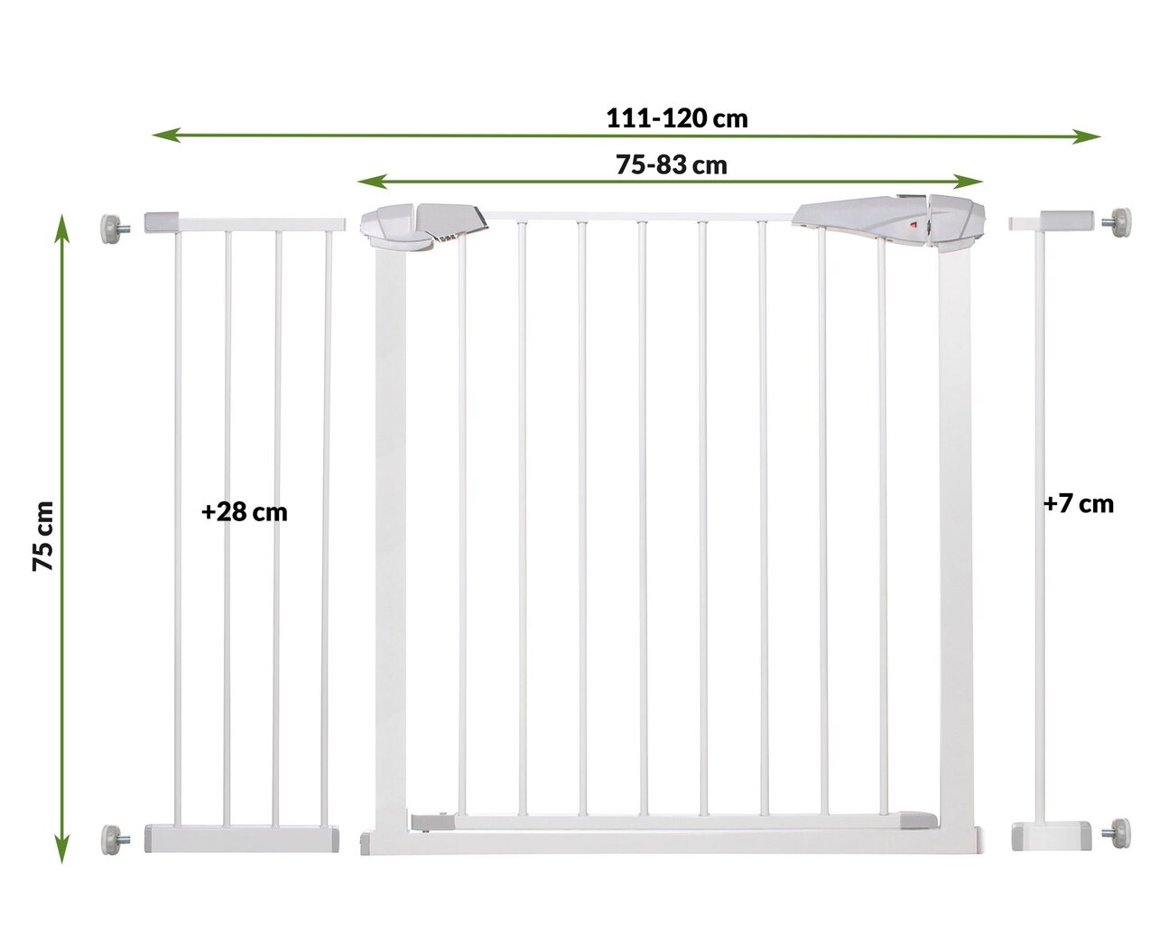 Apsauginis barjeras Springos SG00001AC, 76-120 cm цена и информация | Saugos varteliai, apsaugos | pigu.lt