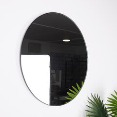 настенное зеркало 56 см, черное цена и информация | Зеркала | pigu.lt