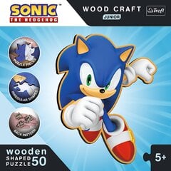 Medinė dėlionė Sonic Trefl, 50 d. kaina ir informacija | Dėlionės (puzzle) | pigu.lt