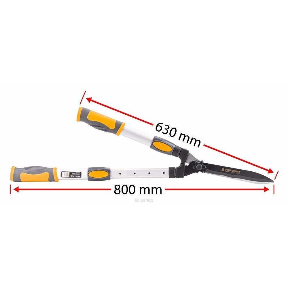 Sodo žirklės Powermat, geltonos kaina ir informacija | Sodo įrankiai | pigu.lt