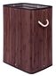 Bambuko skalbinių krepšys su dangčiu Soren 80L wenge kaina ir informacija | Vonios kambario aksesuarai | pigu.lt
