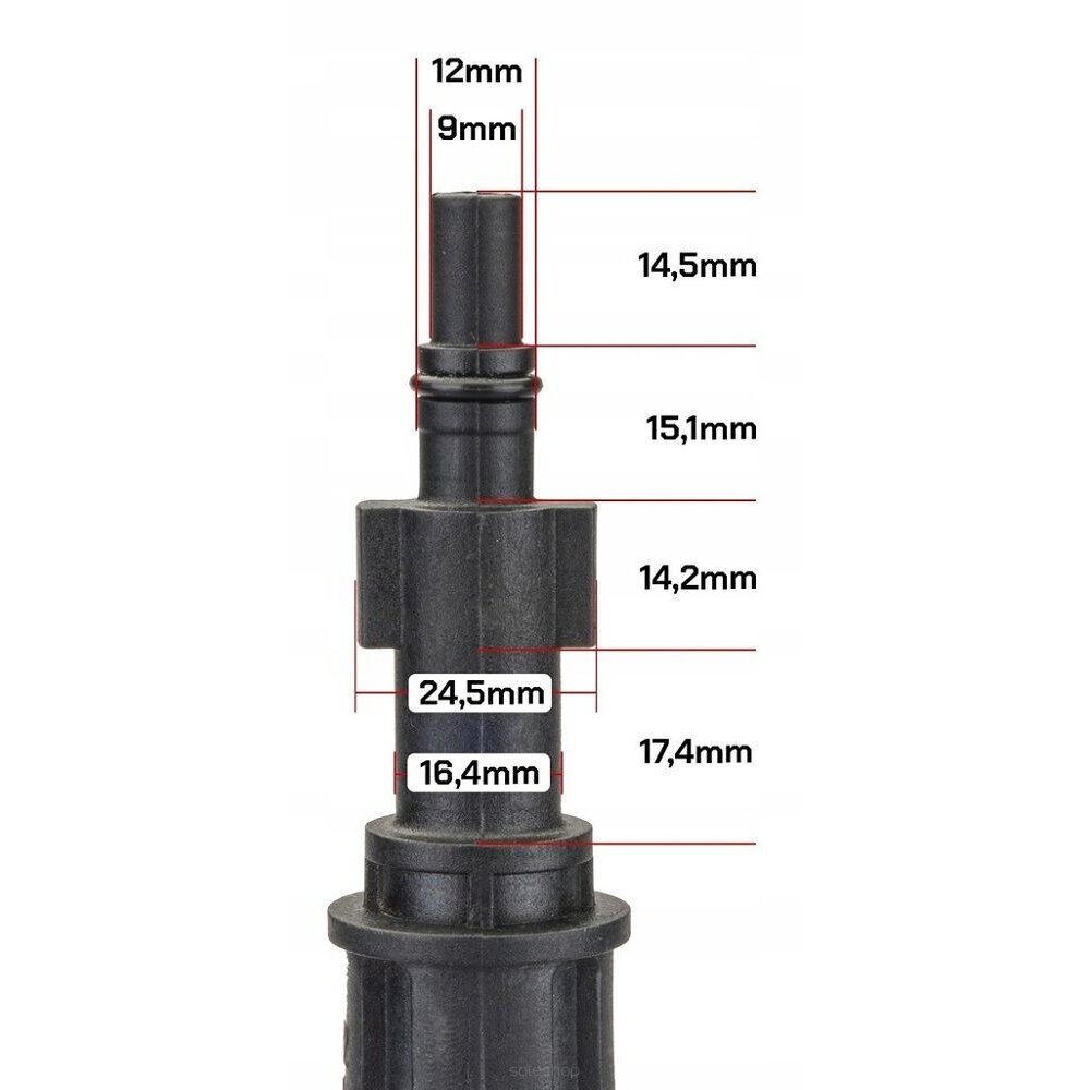 Terasos šepetys plovimo įrenginui, M12 x 9 mm. цена и информация | Mechaniniai įrankiai | pigu.lt