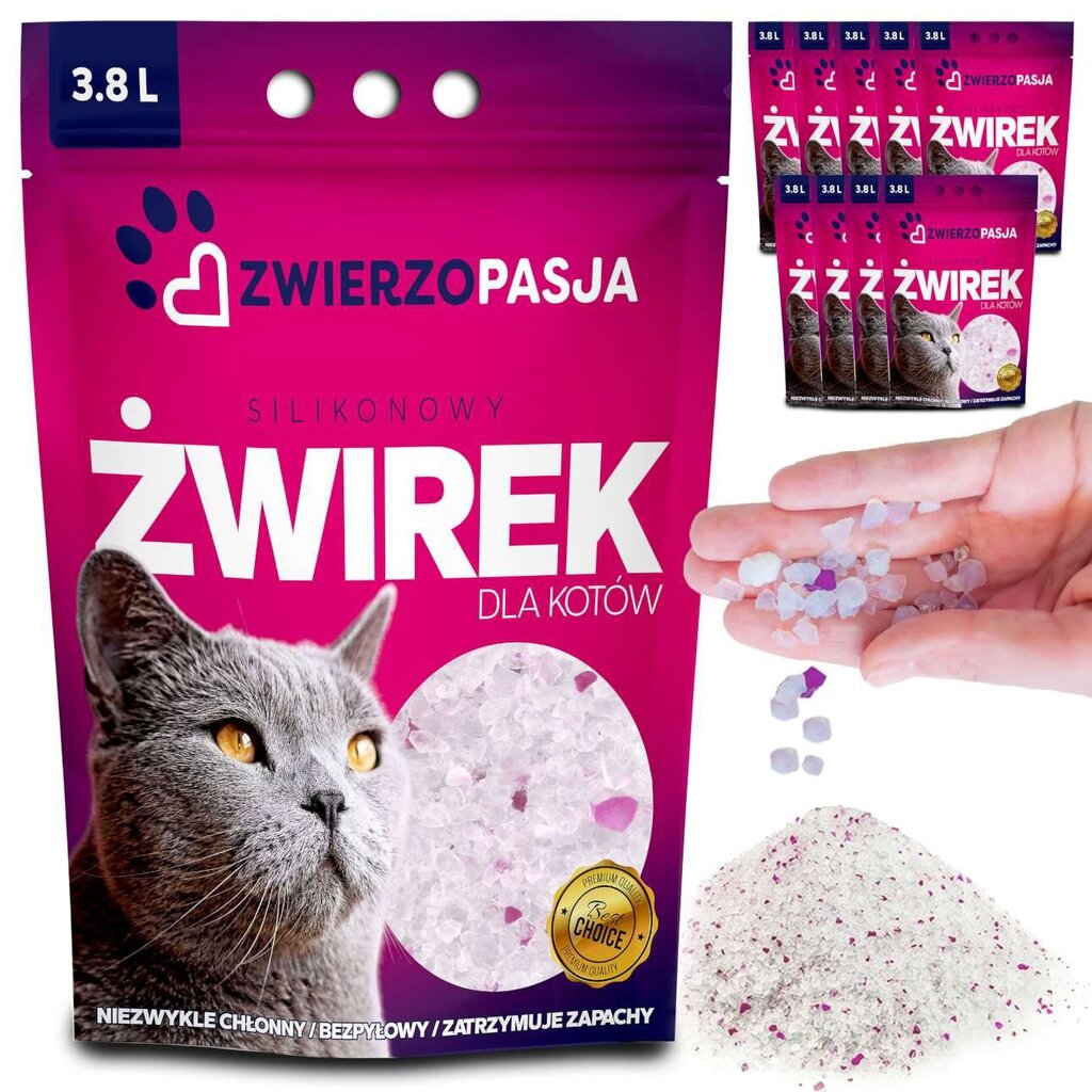 Silikoninis kraikas katėms Animal Litter, 10x3,8 L kaina ir informacija | Kraikas katėms | pigu.lt