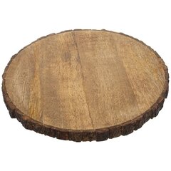 Декоративный деревянный поднос с корой, 39 см цена и информация | Посуда, тарелки, обеденные сервизы | pigu.lt