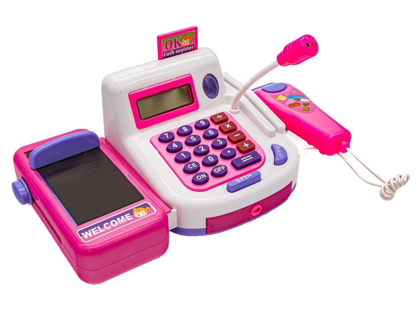 Žaislinis kasos aparatas su priedais Kontext цена и информация | Žaislai mergaitėms | pigu.lt