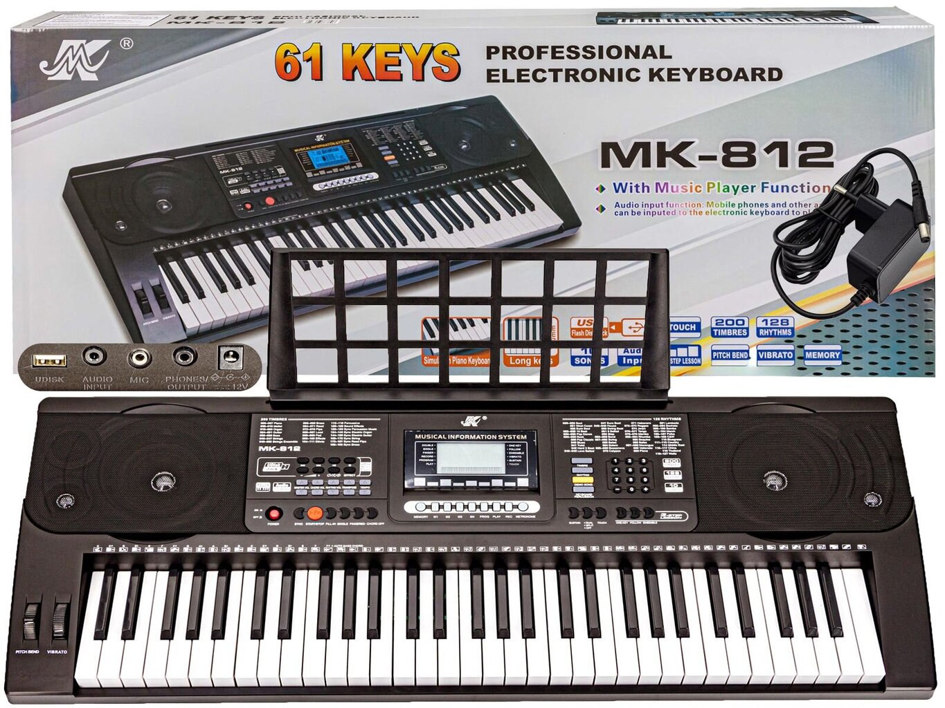 Sintezatorius MK-812 kaina ir informacija | Klavišiniai muzikos instrumentai | pigu.lt