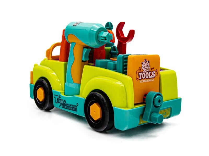 Vaikiškas automobilis su darbo įrankiais Hola kaina ir informacija | Žaislai berniukams | pigu.lt