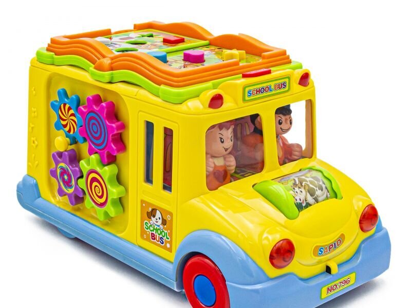 Edukacinis mokyklinis autobusas su šviesa ir garsu Hola kaina ir informacija | Žaislai kūdikiams | pigu.lt