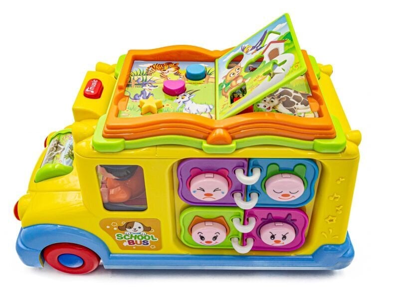 Edukacinis mokyklinis autobusas su šviesa ir garsu Hola цена и информация | Žaislai kūdikiams | pigu.lt
