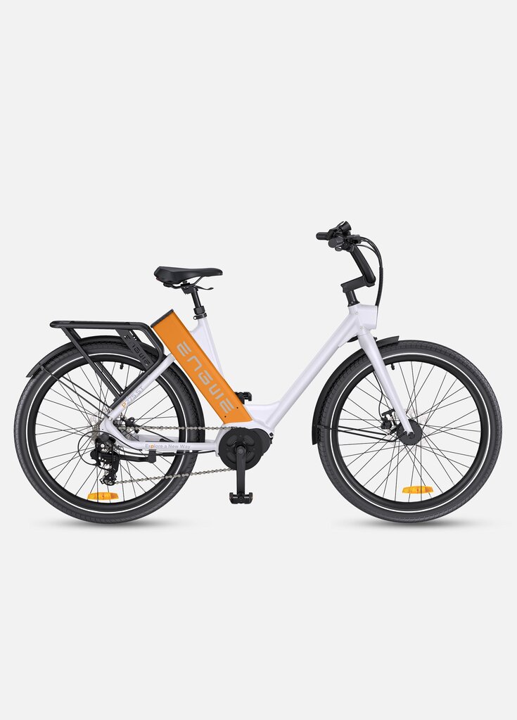Elektrinis dviratis Engwe P275 ST 27.5", baltas/oranžinis kaina ir informacija | Elektriniai dviračiai | pigu.lt