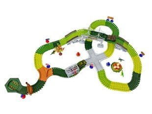 Automobilių lenktynių trasa - Dinozaurų parkas, 240 el. kaina ir informacija | Žaislai berniukams | pigu.lt