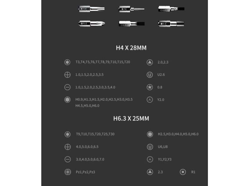 Jakemy profesionalių tiksliųjų įrankių rinkinys 73 in 1 kaina ir informacija | Mechaniniai įrankiai | pigu.lt