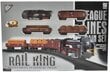 realistinis traukinys - lokomotyvas su vagonais vaikams Rail King цена и информация | Žaislai berniukams | pigu.lt