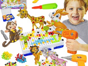 Mozaikos rinkinys Zoologijos sodas, 198 d. цена и информация | Развивающие игрушки | pigu.lt