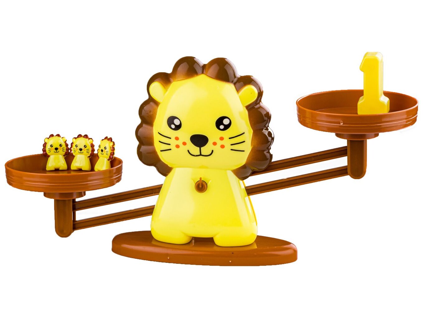 Mokymosi skaičiuoti žaidimas Lion Balance Shuffleboard цена и информация | Stalo žaidimai, galvosūkiai | pigu.lt