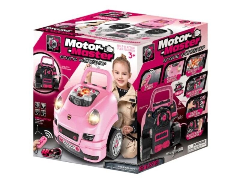 Vaikiškas mechaniko rinkinys ChRLD, rožinis kaina ir informacija | Žaislai berniukams | pigu.lt