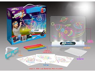 Magiška šviečianti piešimo lenta su 3D akiniais Kosmosas Yimatoys kaina ir informacija | Lavinamieji žaislai | pigu.lt