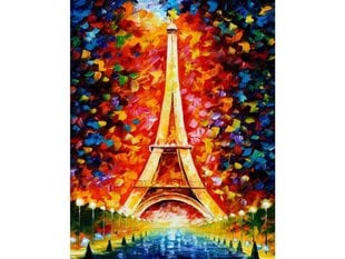 Deimantinė mozaika Eifla Tower in Colour, 30x40cm kaina ir informacija | Deimantinės mozaikos | pigu.lt