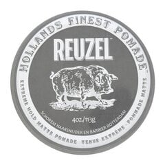 Reuzel Extreme Hold Matte Pomade моделирующая паста для экстрасильной фиксации 113 г цена и информация | Средства для укладки волос | pigu.lt