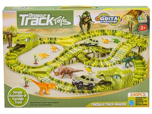 Lenktynių trasa dinozaurų parkas, 240 d. kaina ir informacija | Žaislai berniukams | pigu.lt