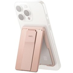 UNIQ Heldro ID magnetyczny portfel z podpórką i opaską różowy|blush pink цена и информация | Держатели для телефонов | pigu.lt