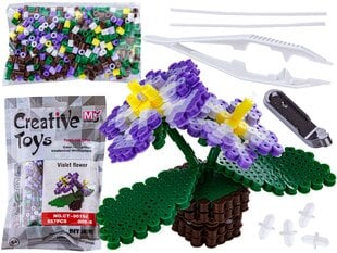 Lyginimo karoliukų kūrybinis rinkinys 3D gėlės Našlaitės DK, 557 d. kaina ir informacija | Lavinamieji žaislai | pigu.lt