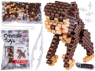 Lyginimo karoliukų kūrybinis rinkinys 3D berždžionė DK, 355 d. kaina ir informacija | Lavinamieji žaislai | pigu.lt