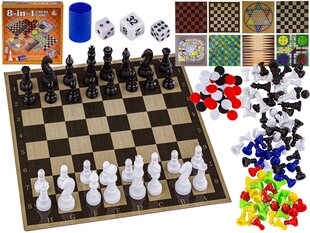 Stalo žaidimų rinkinys 8in1 kaina ir informacija | Stalo žaidimai, galvosūkiai | pigu.lt
