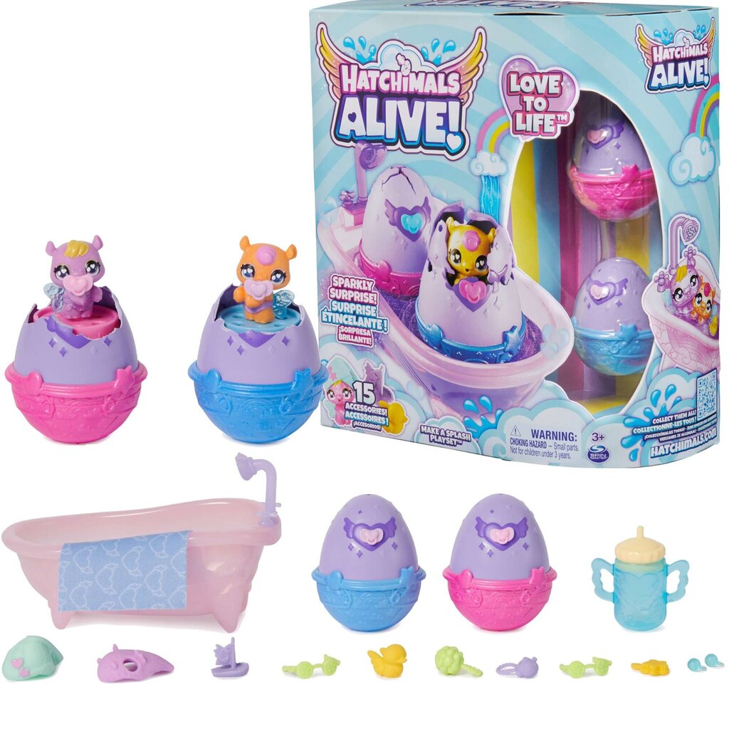 Figūrėlių rinkinys Hatchimals Alive! Love to Live цена и информация | Žaislai mergaitėms | pigu.lt