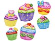 Kūrybinis magnetų gamybos rinkinys Color Day Cupcake kaina ir informacija | Lavinamieji žaislai | pigu.lt
