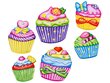 Kūrybinis magnetų gamybos rinkinys Color Day Cupcake цена и информация | Lavinamieji žaislai | pigu.lt