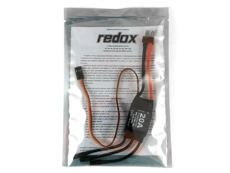 Redox 20A EVO kaina ir informacija | Atviro kodo elektronika | pigu.lt