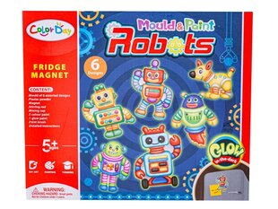 Kūrybinis magnetų gamybos rinkinys Color Day Robots kaina ir informacija | Lavinamieji žaislai | pigu.lt