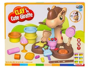 Kūrybinis rinkinys su plastilino mase Happy Toys Cute Giraffe цена и информация | Развивающие игрушки | pigu.lt