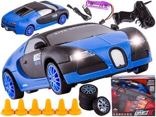 RC drifto automobilis blue Bugatti vaikams kaina ir informacija | Žaislai berniukams | pigu.lt
