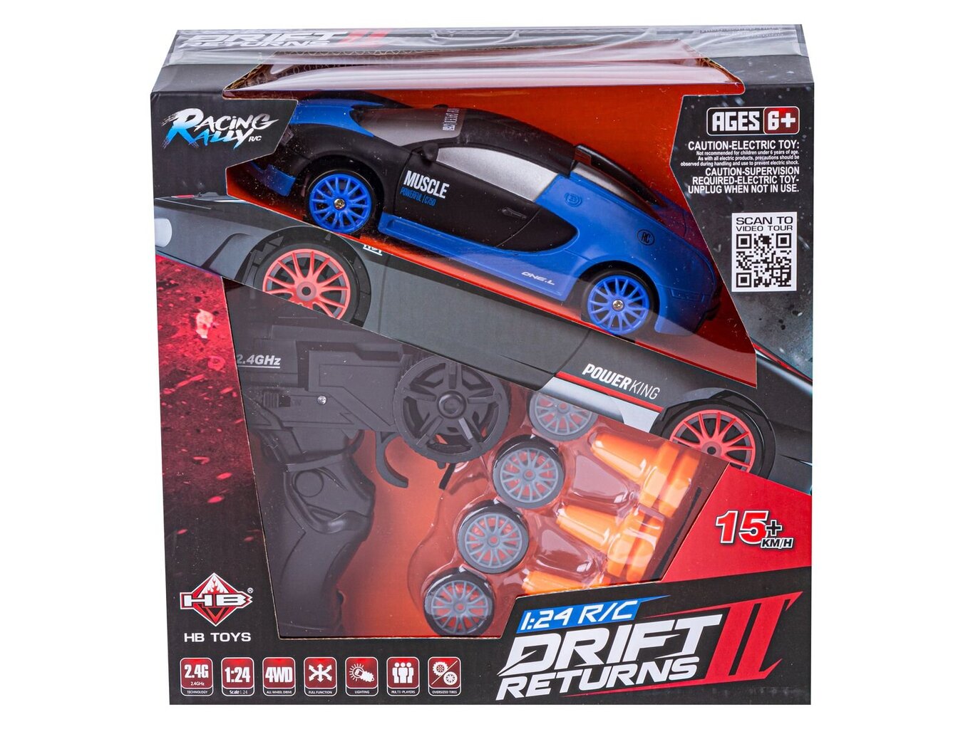 RC drifto automobilis blue Bugatti vaikams kaina ir informacija | Žaislai berniukams | pigu.lt