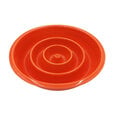 Lėto valgymo keramikinis dubenėlis šunims Tailium, L dydžio, oranžinis