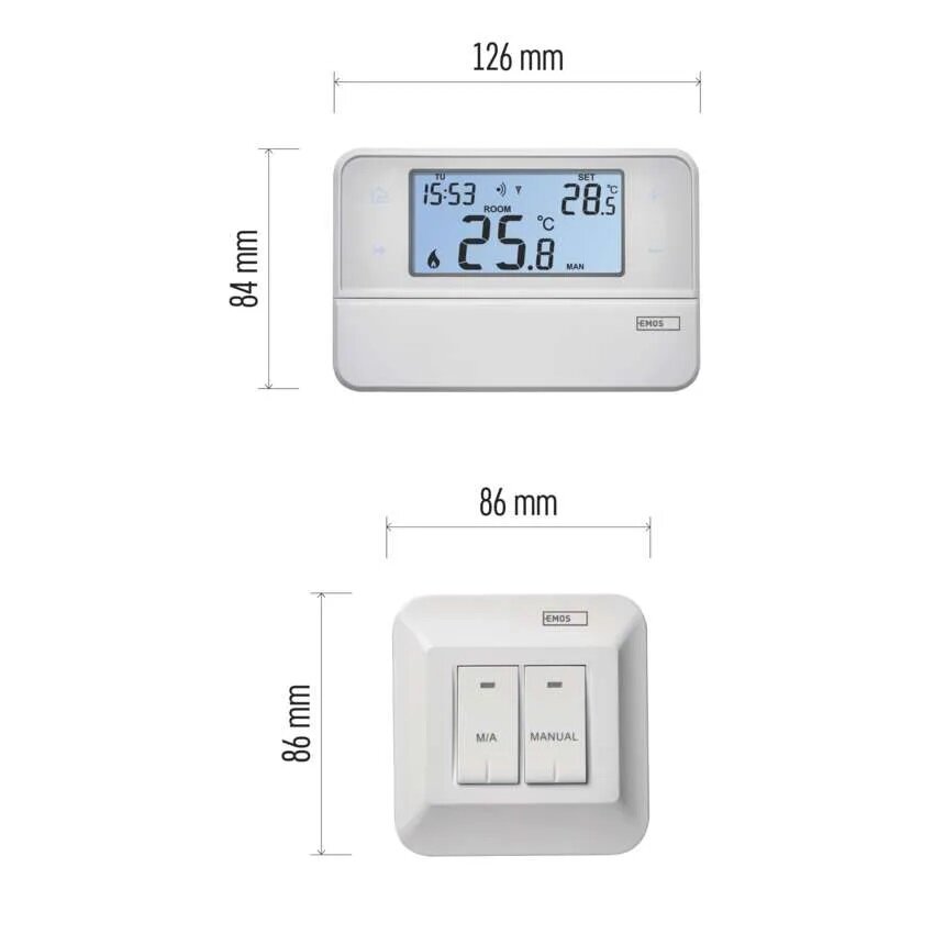 Belaidis programuojamas termostatas EMOS P5616OT su OpenTherm kaina ir informacija | Laikmačiai, termostatai | pigu.lt