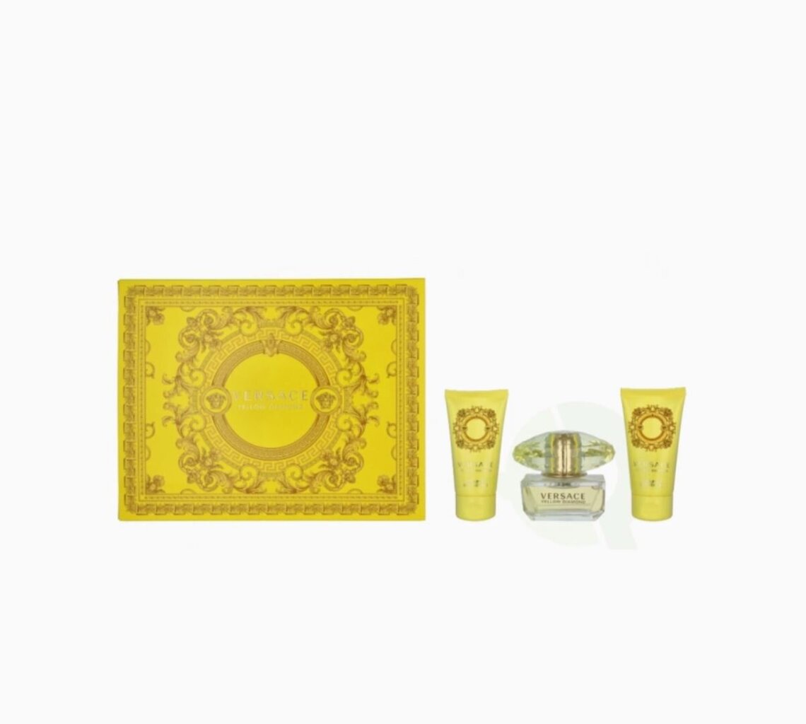 Kosmetikos rinkinys Versace Yellow Diamond moterims: tualetinis vanduo EDT, 50 ml + kūno losjonas, 50 ml + dušo želė, 50 ml цена и информация | Kūno kremai, losjonai | pigu.lt