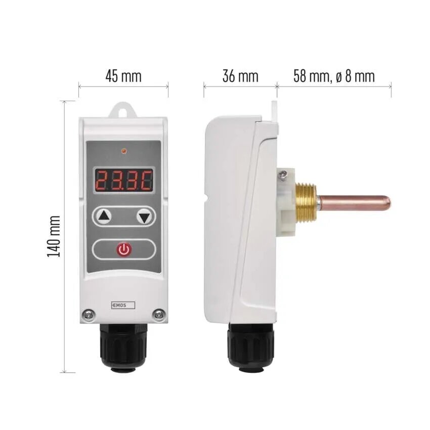 Įmerkiamas skaitmeninis termostatas EMOS P5686 цена и информация | Laikmačiai, termostatai | pigu.lt