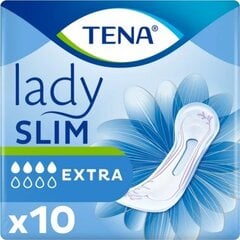 Urologiniai paketai moterims Tena Lady Slim Extra, 10 vnt. kaina ir informacija | Sauskelnės, įklotai, paklotai suaugusiems | pigu.lt