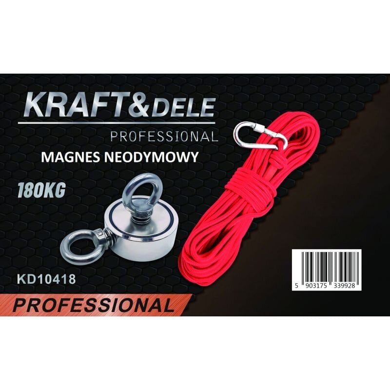 Magnetinis laikiklis 180kg, Kraftdele kaina ir informacija | Mechaniniai įrankiai | pigu.lt